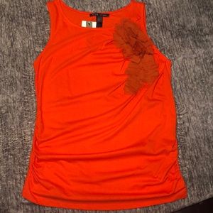 MNG by Mango Orange Top Size S